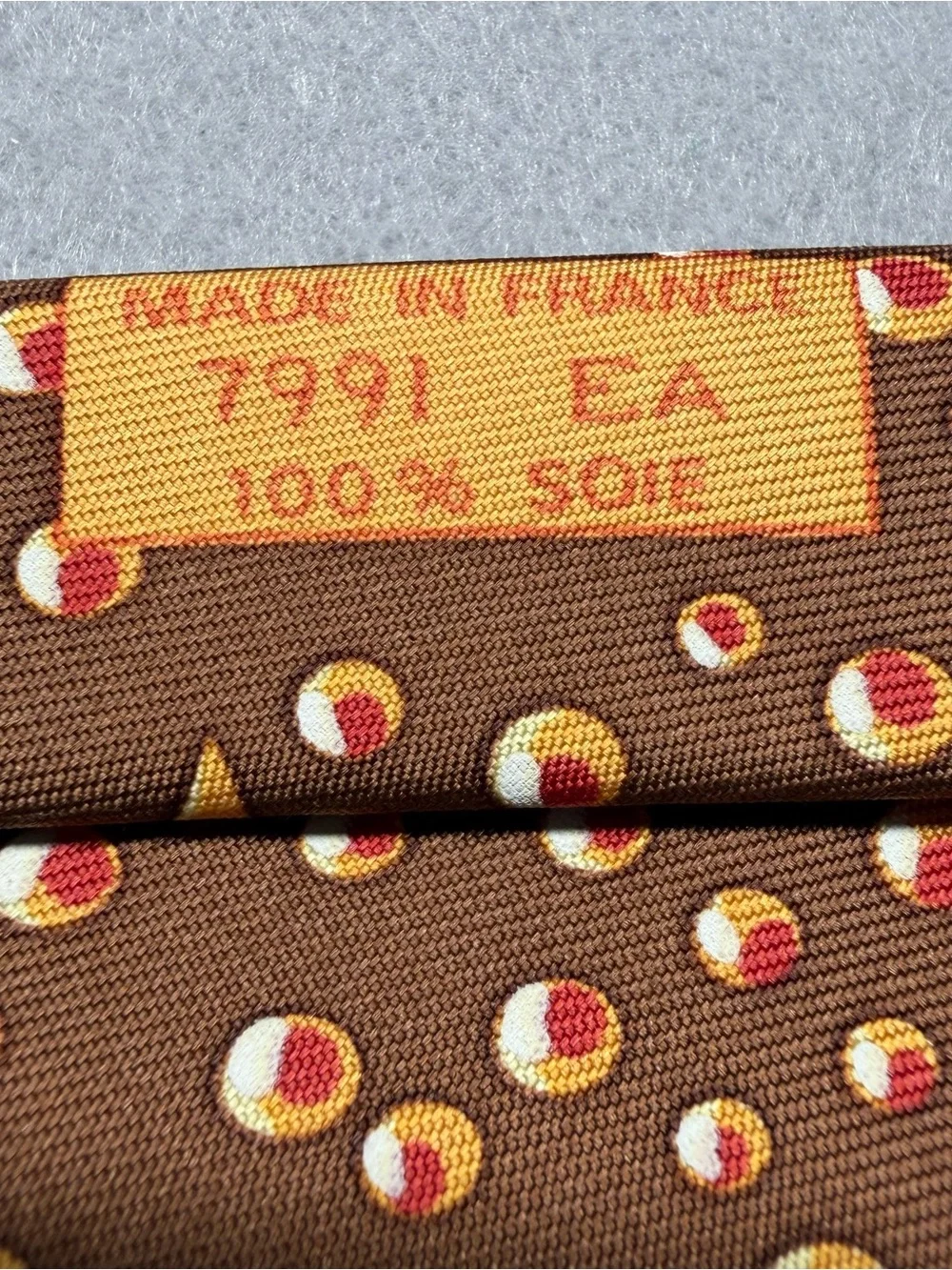 Hermes silk tie